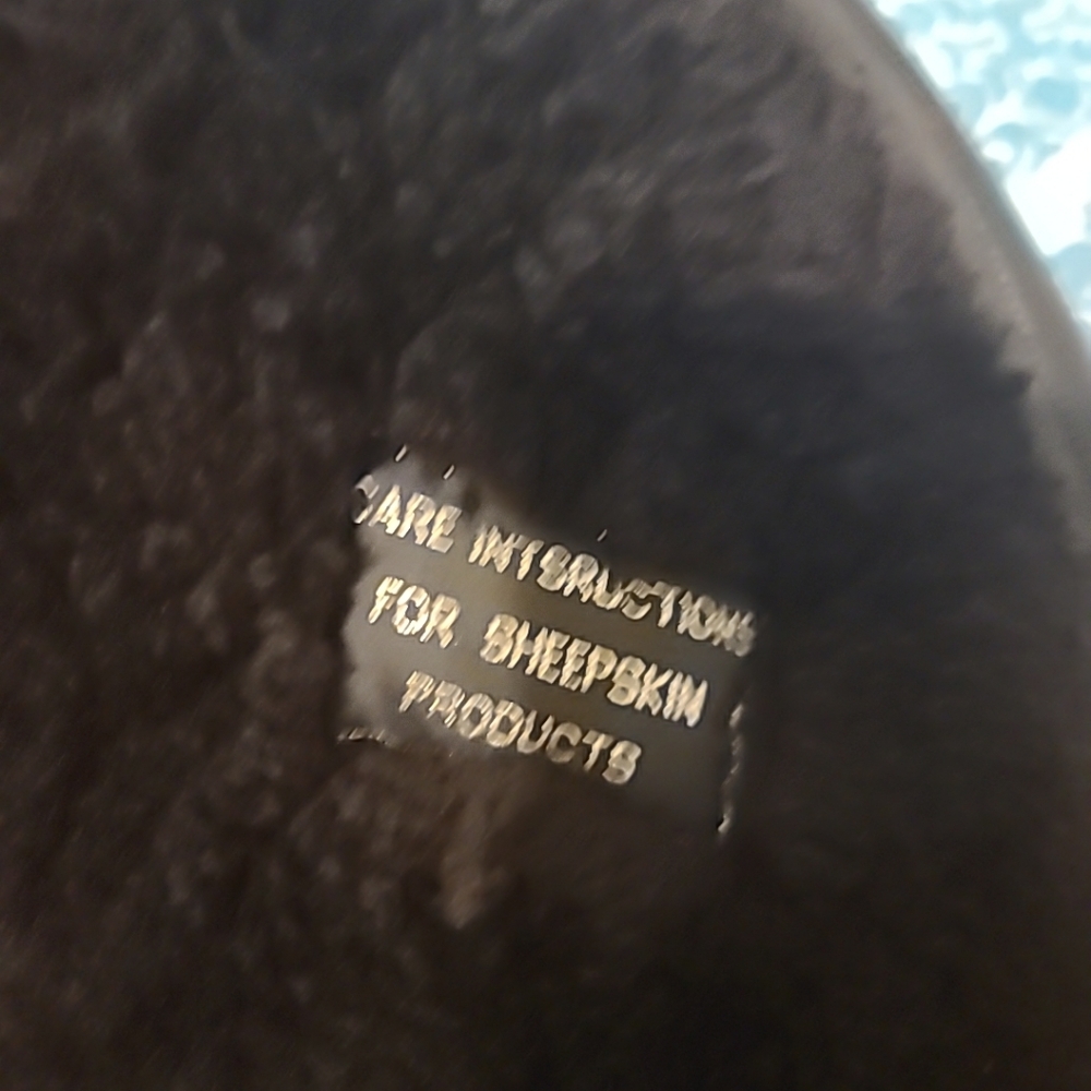 Men's Black Sheepskin Bomber Jacket